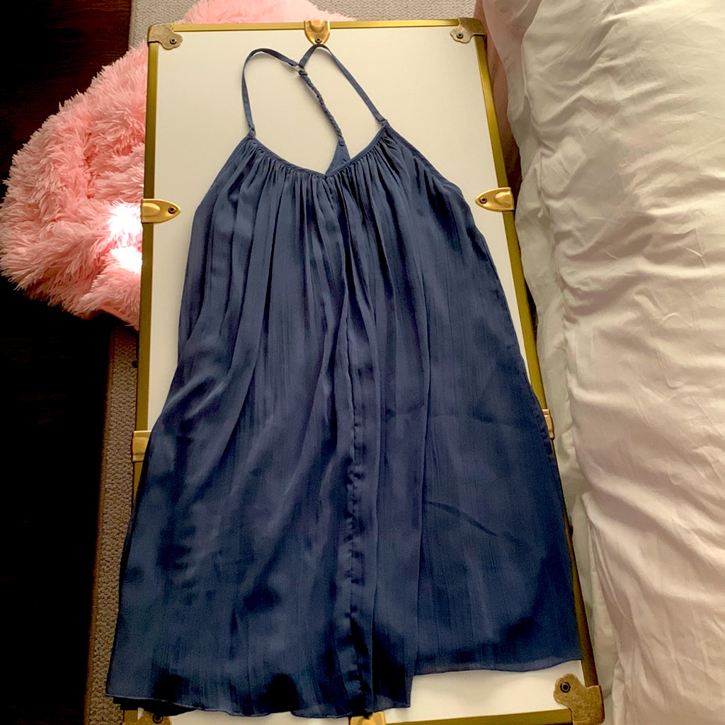 Worn A Couple Times, Flowy, Comfortable, V Neck, Navy